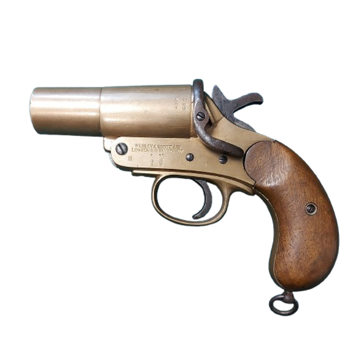 WW1 British Webley And Scott Brass Flare Pistol