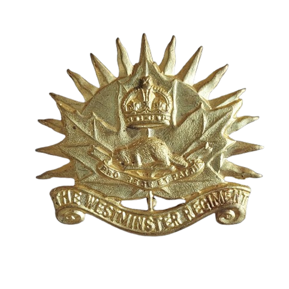 WW2 Canadian The Westminster Regiment Cap Badge