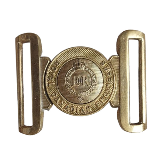 Post-WW2 Canadian RCE Royal Canadian Engineers Garrison Belt Buckle