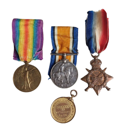 WW1 British Yorkshire Dragoons Medal Set