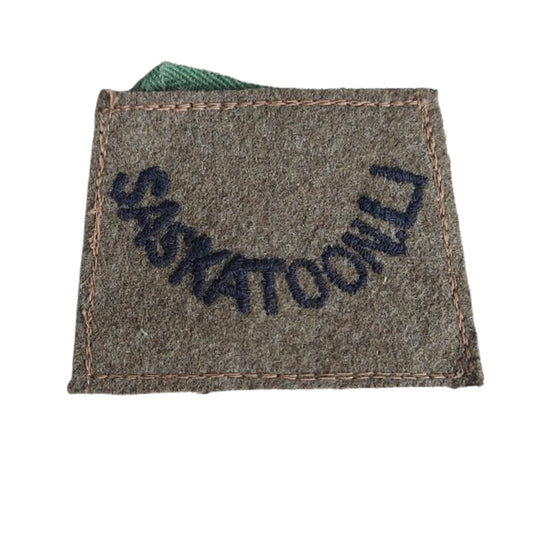 WW2 Canadian SLI Saskatoon Light Infantry Slip-On Uniform Insignia