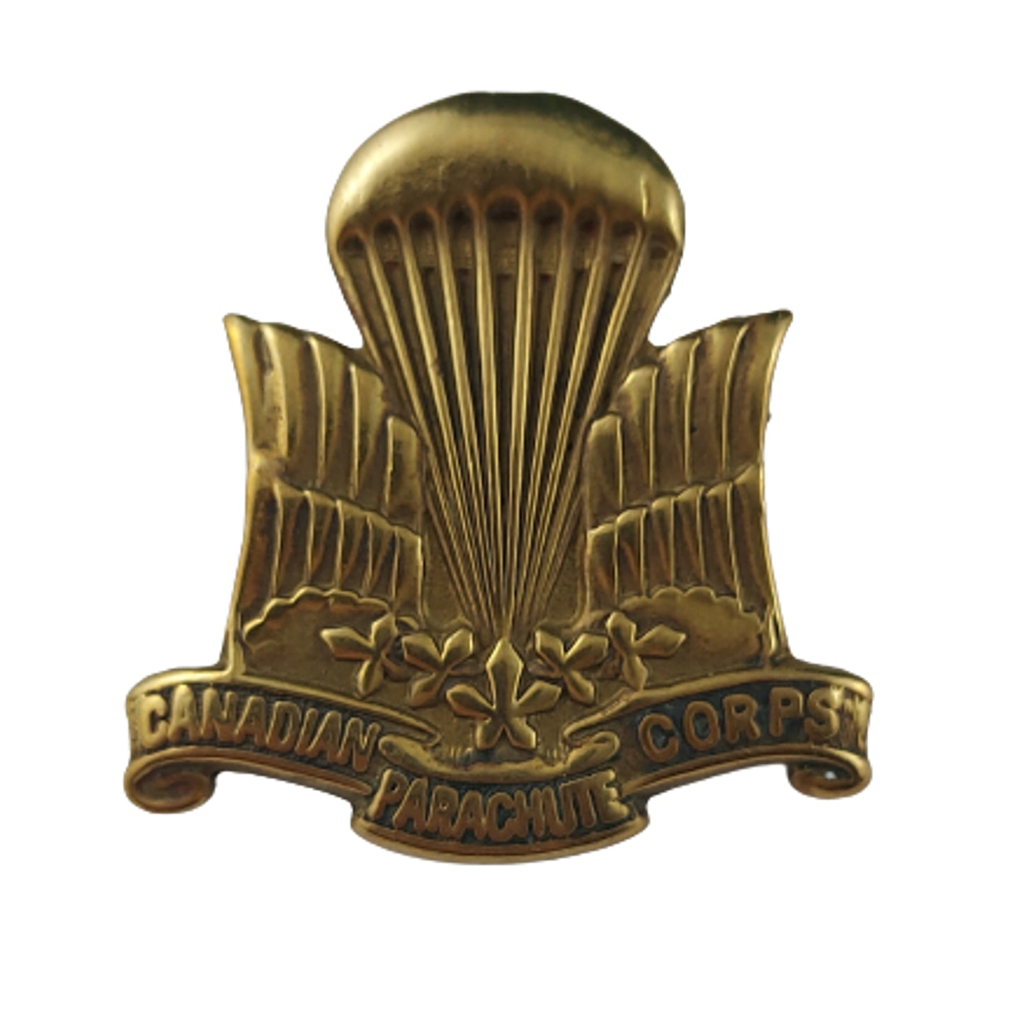 WW2 Canadian 1st Can Para Parachute Battalion Brass Cap Badge