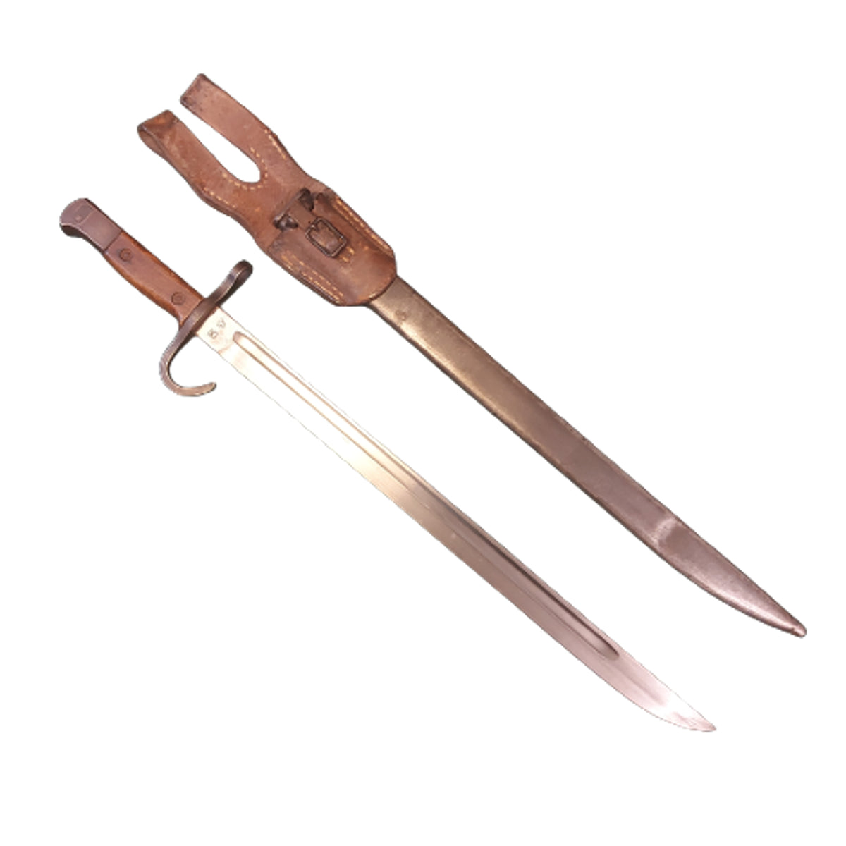 WW2 Japanese Arisaka Hook Quillon Type 30 Bayonet With Scabbard And Fr ...