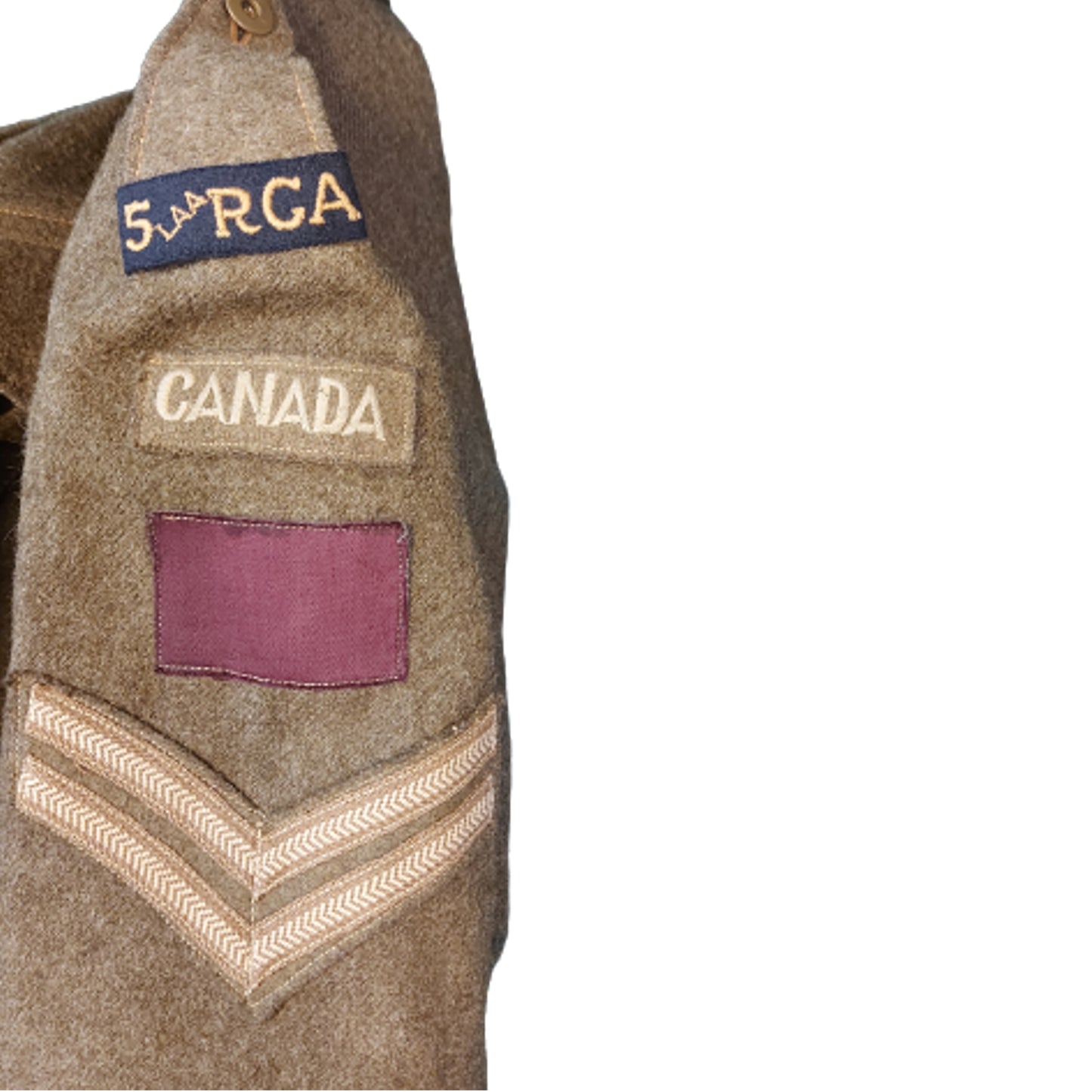 WW2 5 LAA RCA Royal Canadian Artillery Battle Tunic 1944