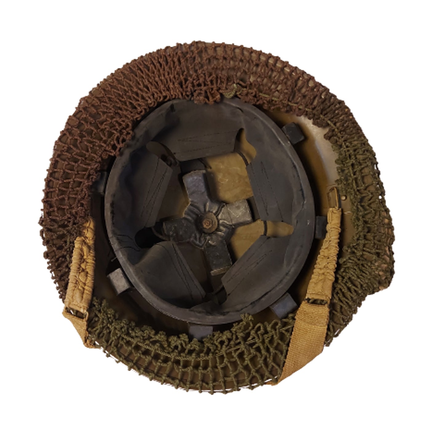 WW2 Canadian Combat Helmet With Camo Net And Bandage Pack 1941