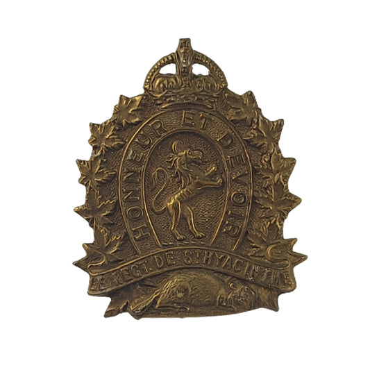 WW2 Canadian Regiment de Saint Hyacinthe Collar Badge