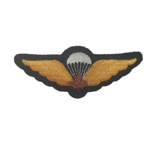 Canadian Forces Airborne Para Red Leaf Cotton Jump Wing Insignia