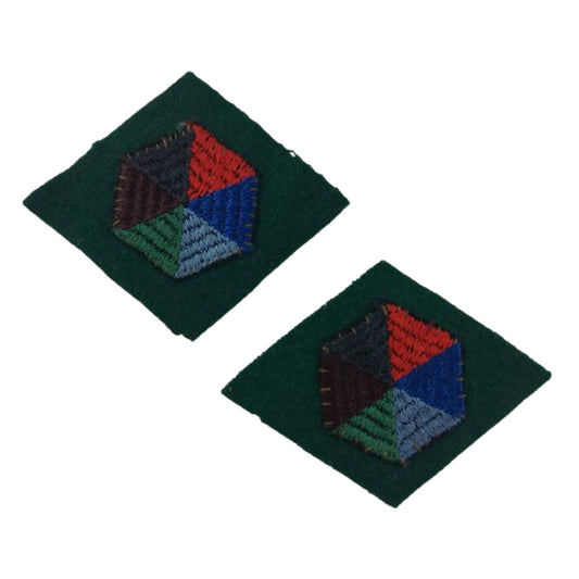 WW2 Canadian Pacific Command Division Cloth Insignia Pair