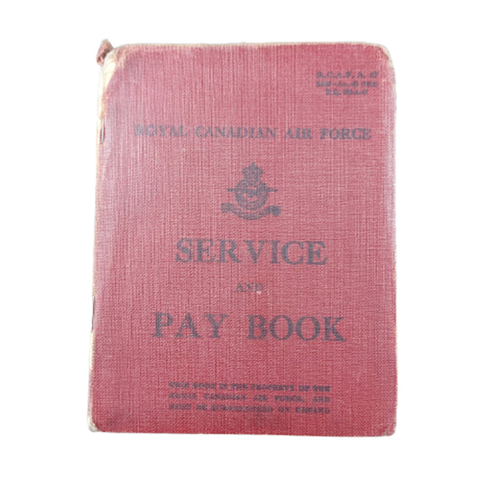 ww2 RCAF Royal Canadian Air Force Service And Paybook