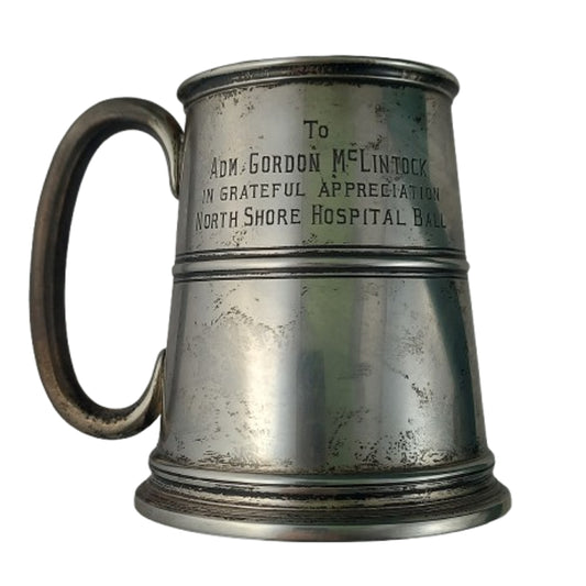 Post-WW2 United States Navy Named Presentation Tankard