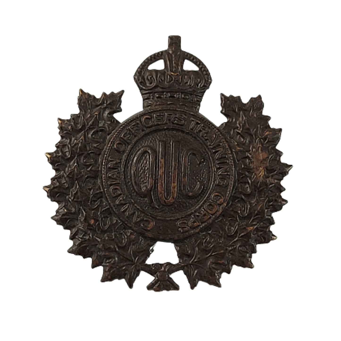 WW2 Canadian COTC Queens University Cap Badge