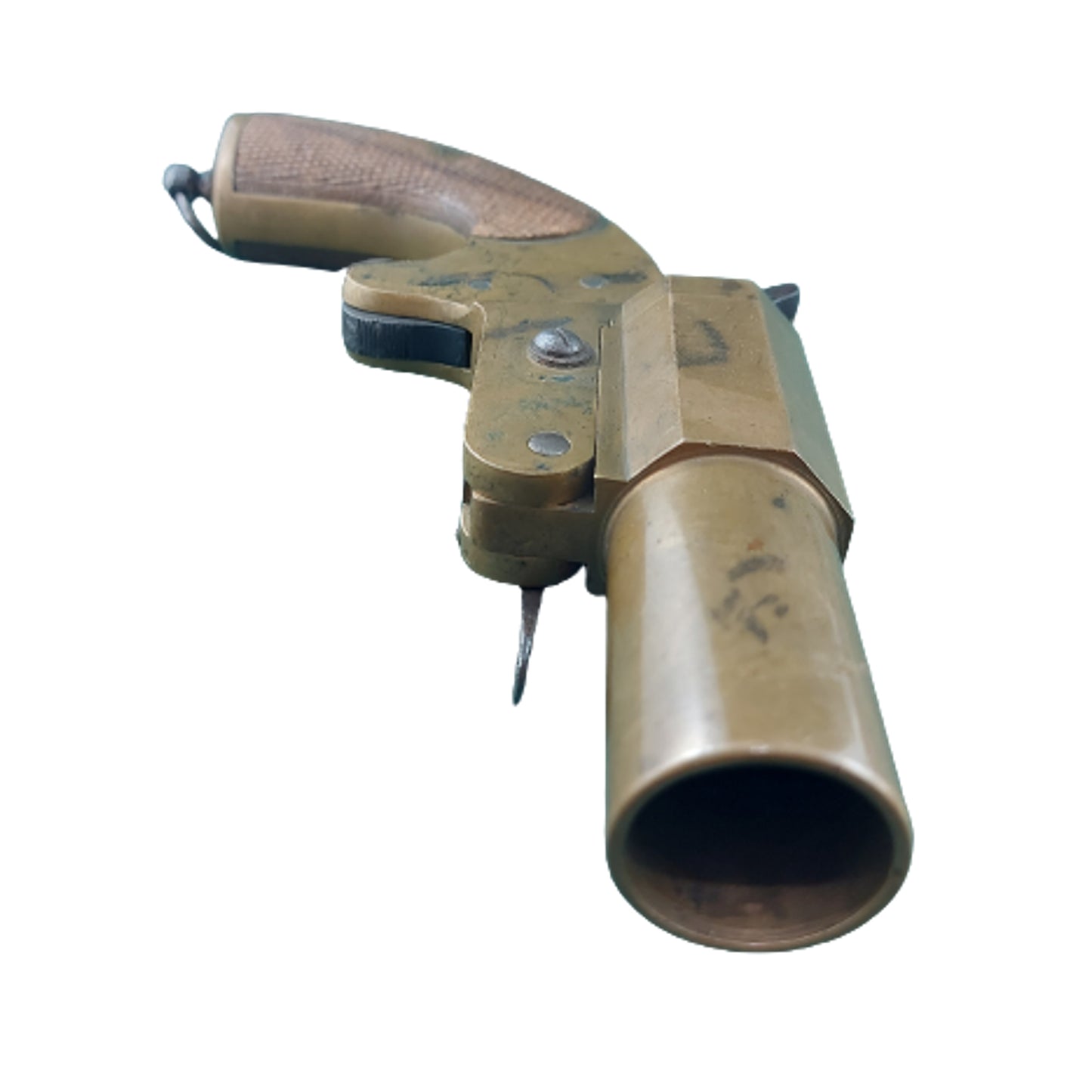 WWI French Model 1917 Brass 25mm Flare Pistol