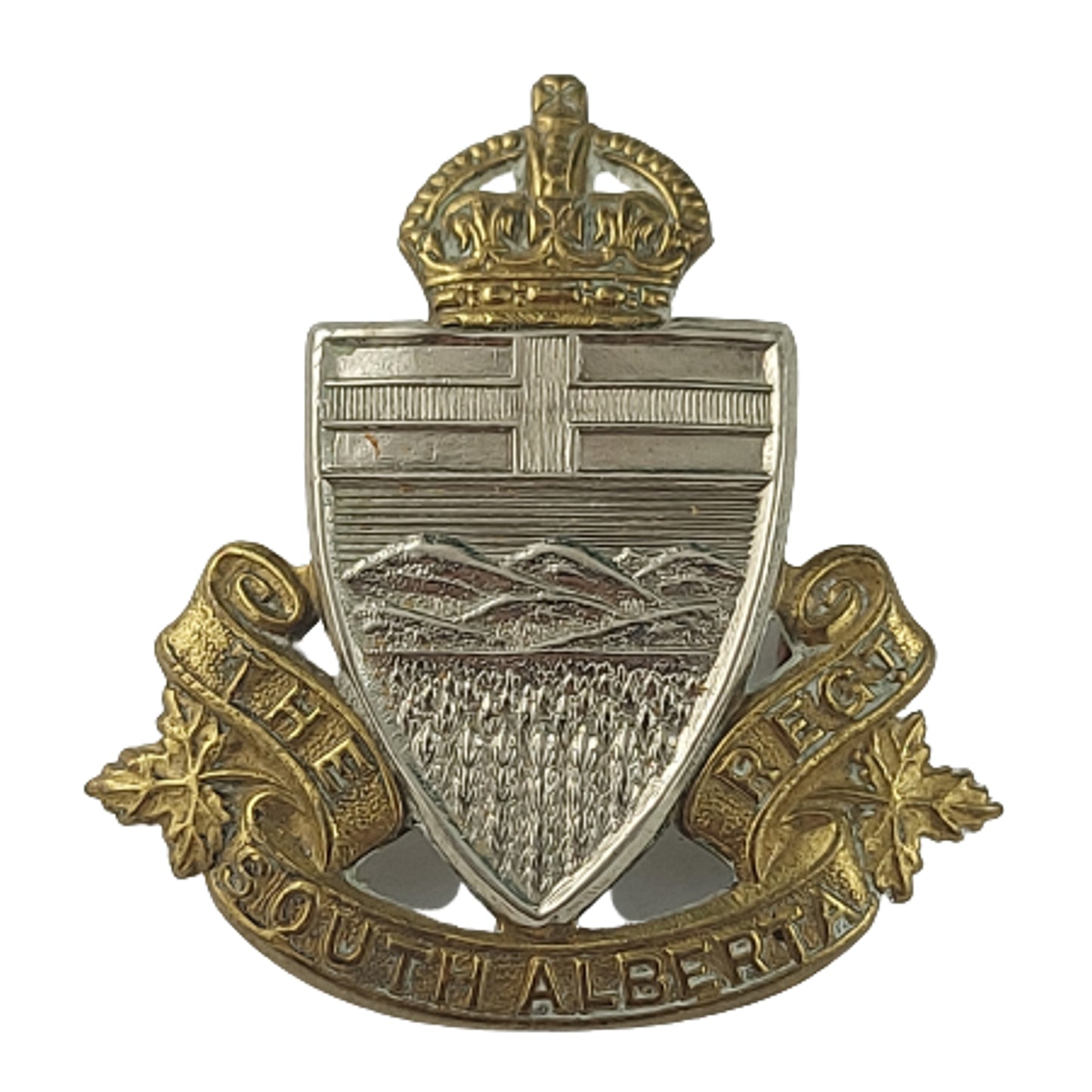 WW2 SAR The Southern Alberta Regiment Cap Badge