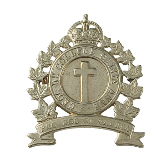 WW2 Canadian COTC Sainte Anne College Cap Badge