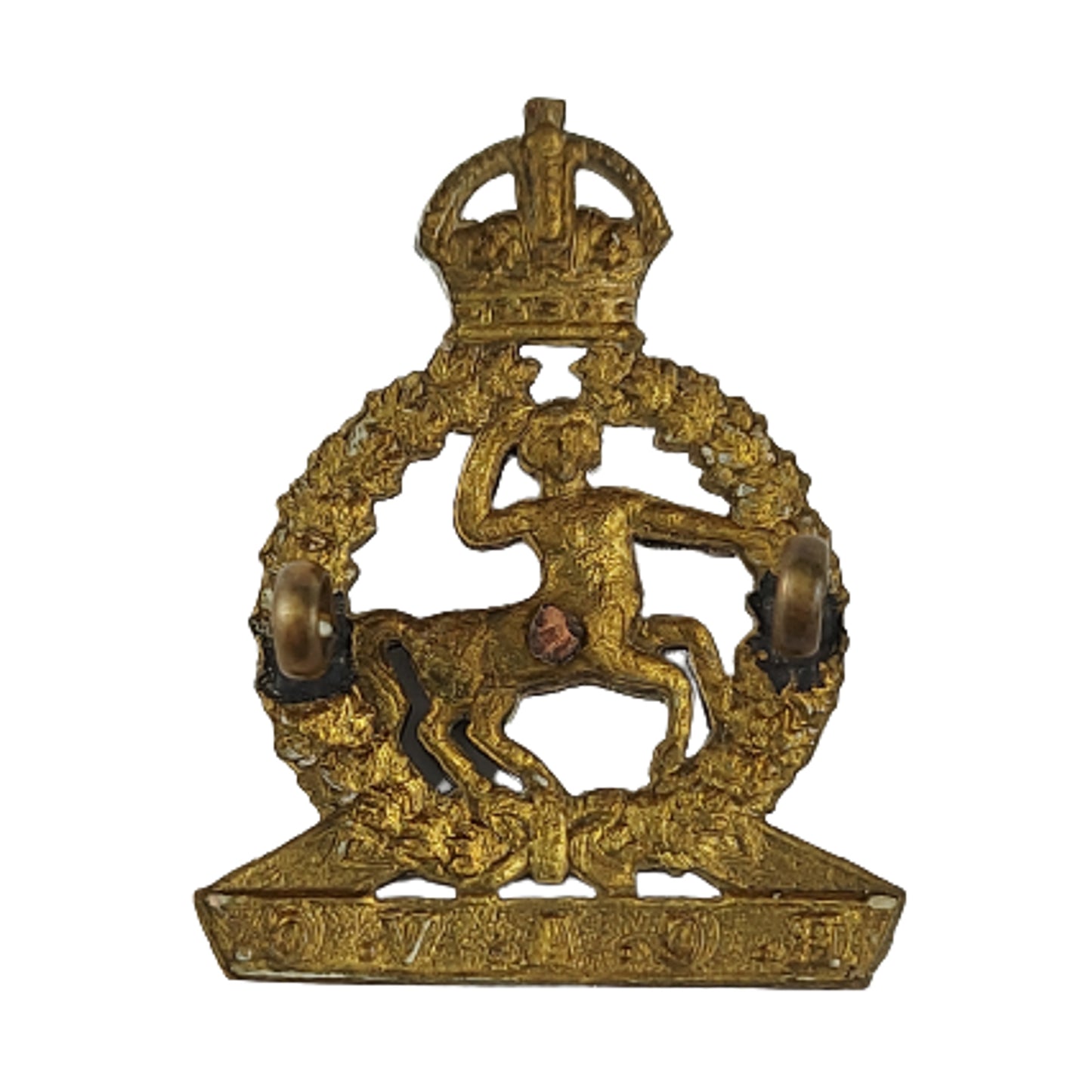 1922 Royal Canadian Army Veterinary Corps Officer's Collar Badge