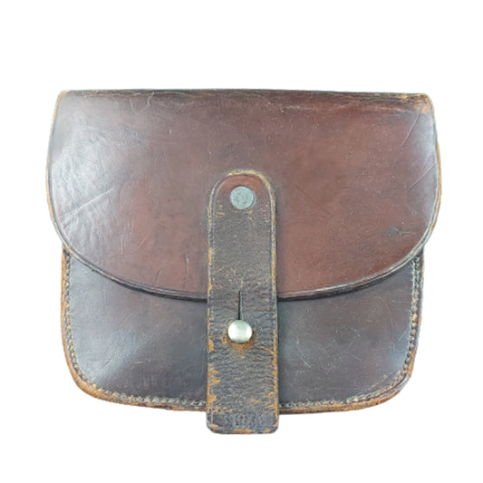 Named WW1 Leather British-Canadian Rifle Ammunition Pouch