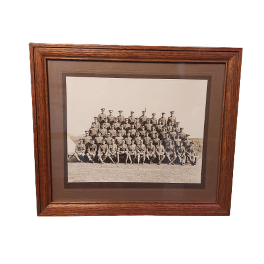 WW1 Canadian School Of Infantry Sarcee Camp Framed Photo