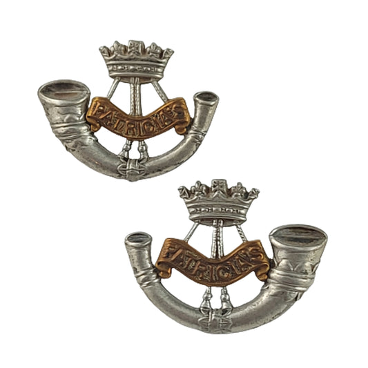 Canadian Princess Patricias Light Infantry PPCLI Officer's Collar Badge Pair