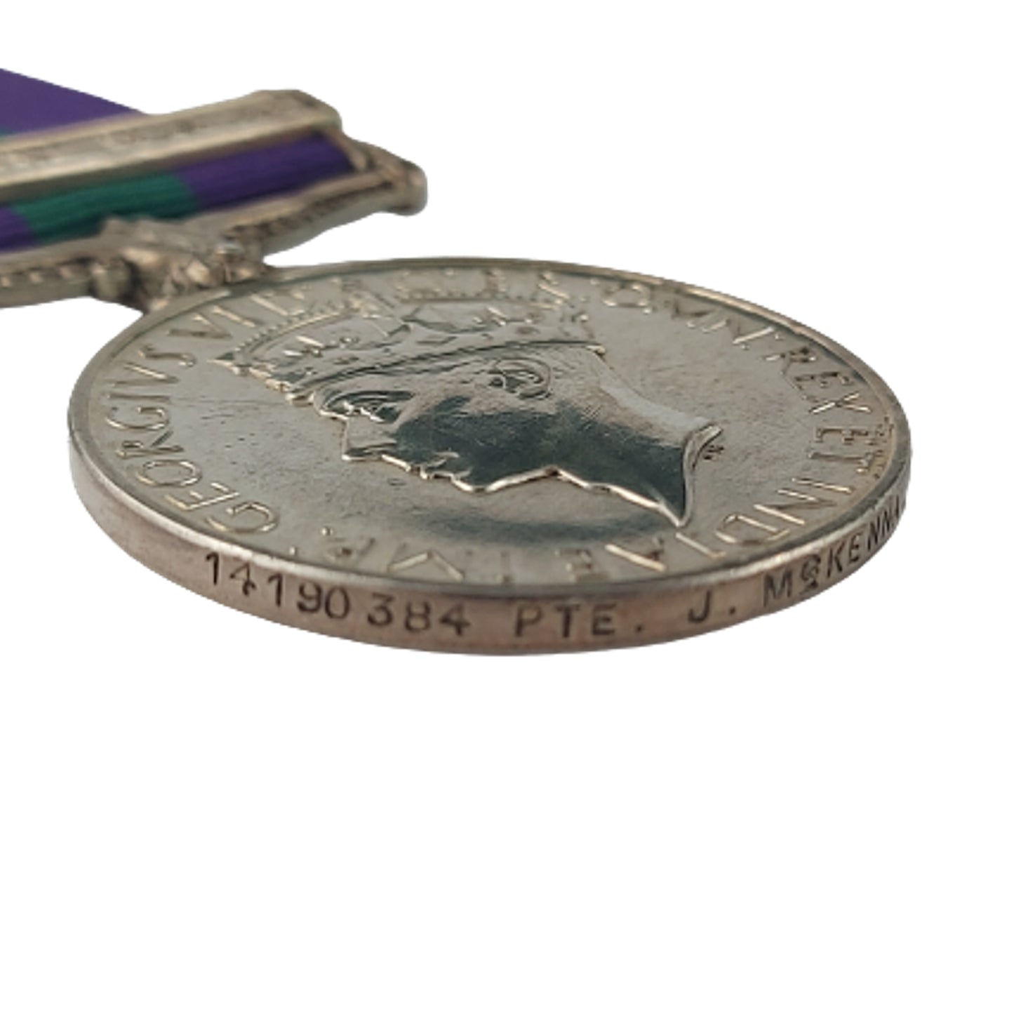 British General Service Medal GSM With Palestine Bar -Argyll And Sutherland Highlanders