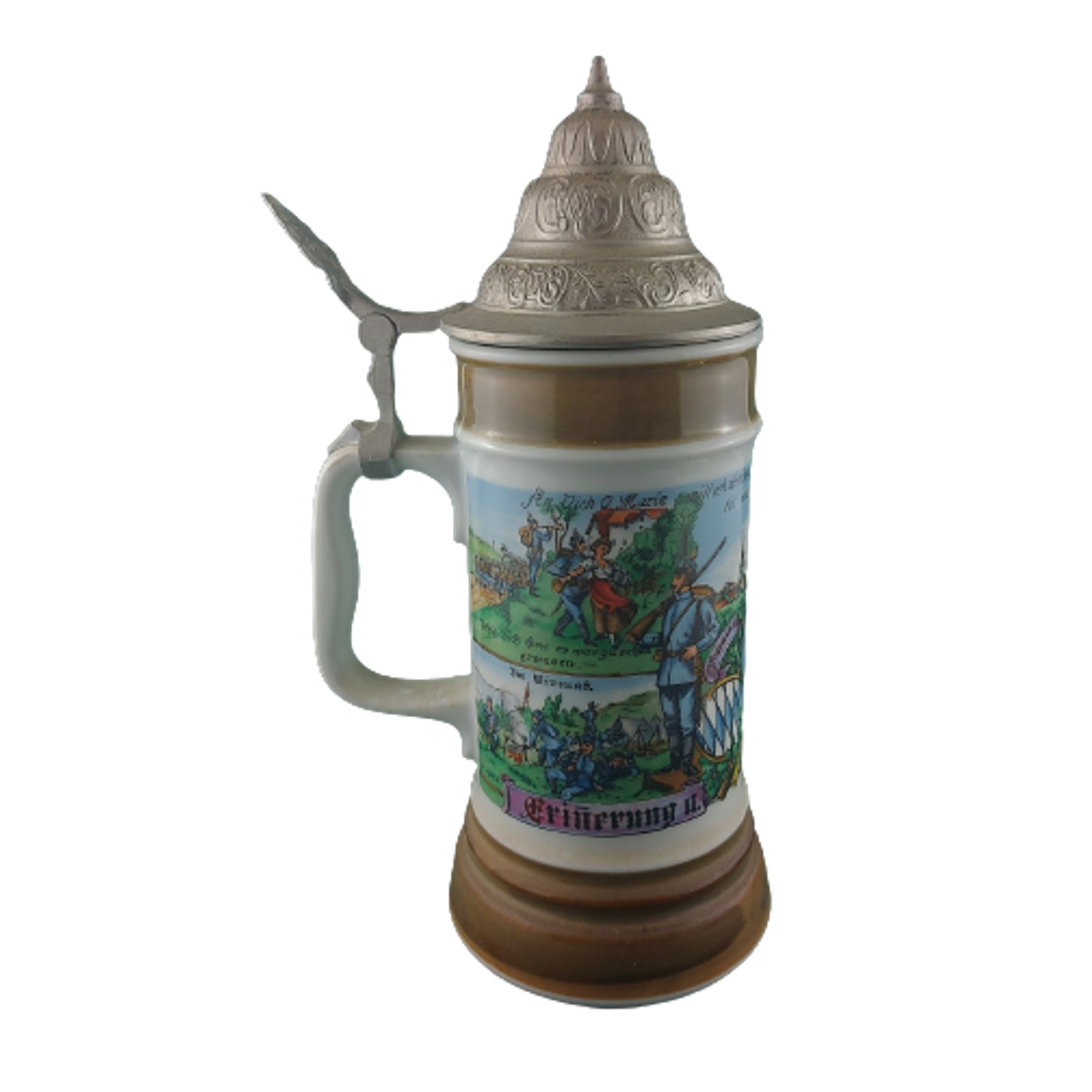 WW1 German Bavarian Porcelain Regimental Stein