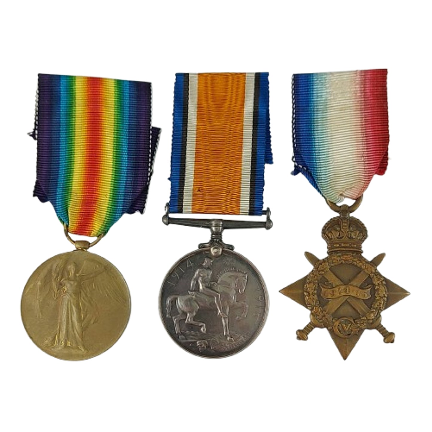 WW1 British Medal Trio Devon Regiment