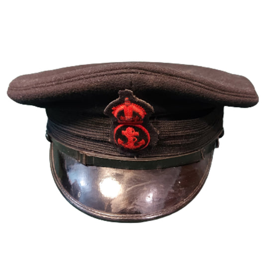 WW2 RCN Royal Canadian Navy Petty Officer's Visor Cap With Badge