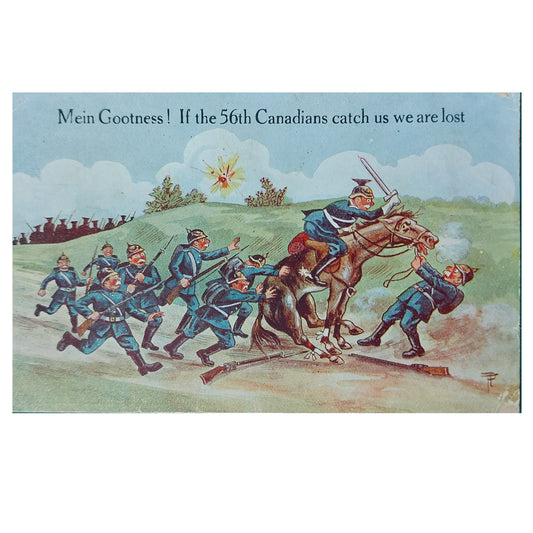 WW1 Canadian 56th Battalion Calgary Alberta Postcard