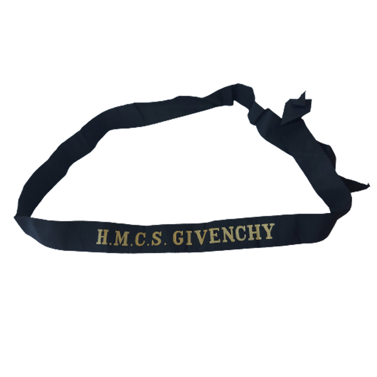 RCN Royal Canadian Navy HMCS Givenchy Cap Tally Full Length – Canadian ...