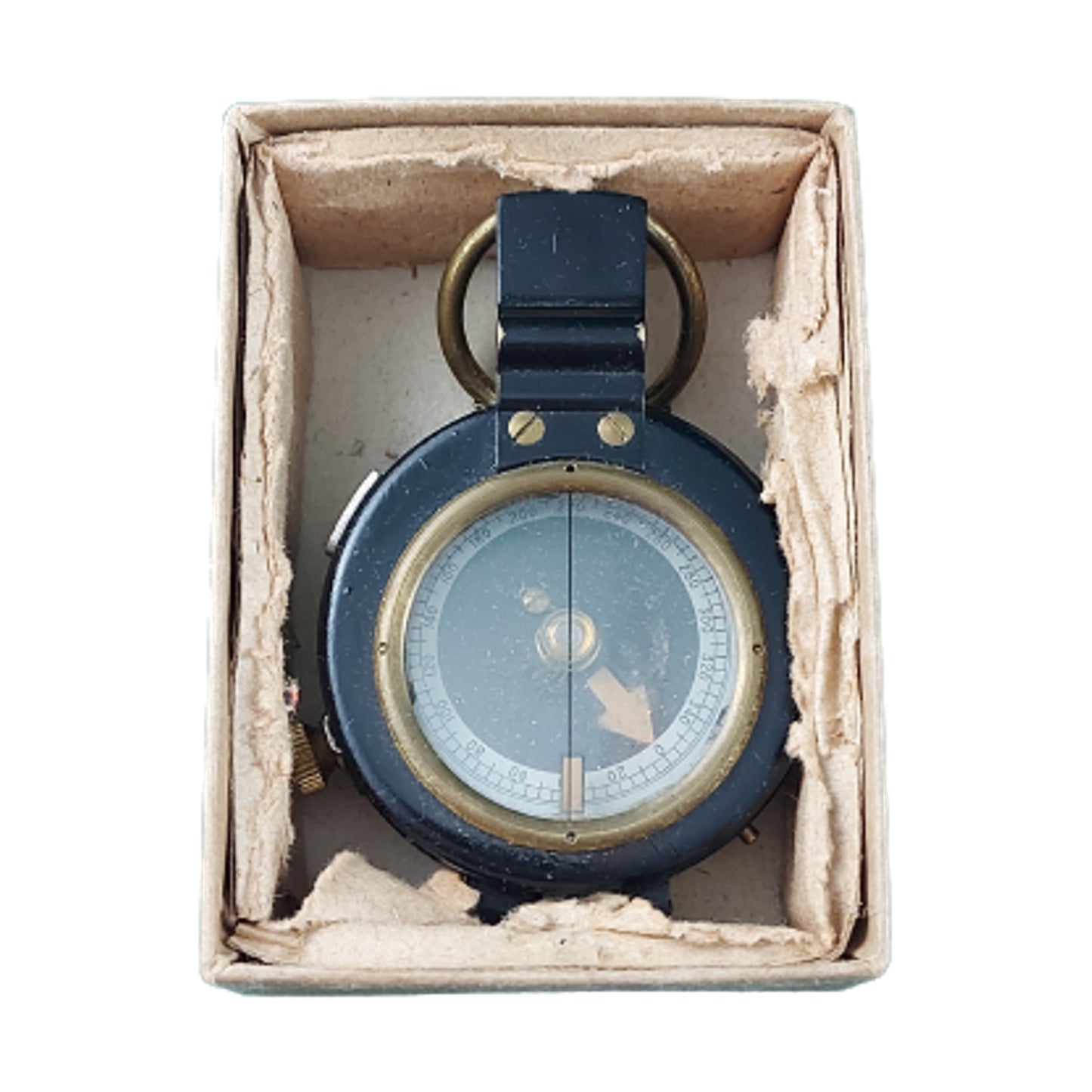 WW2 Mk.IX Prismatic Dry Compass In Issue Cardboard Box -Canadian Kodak Company 1943