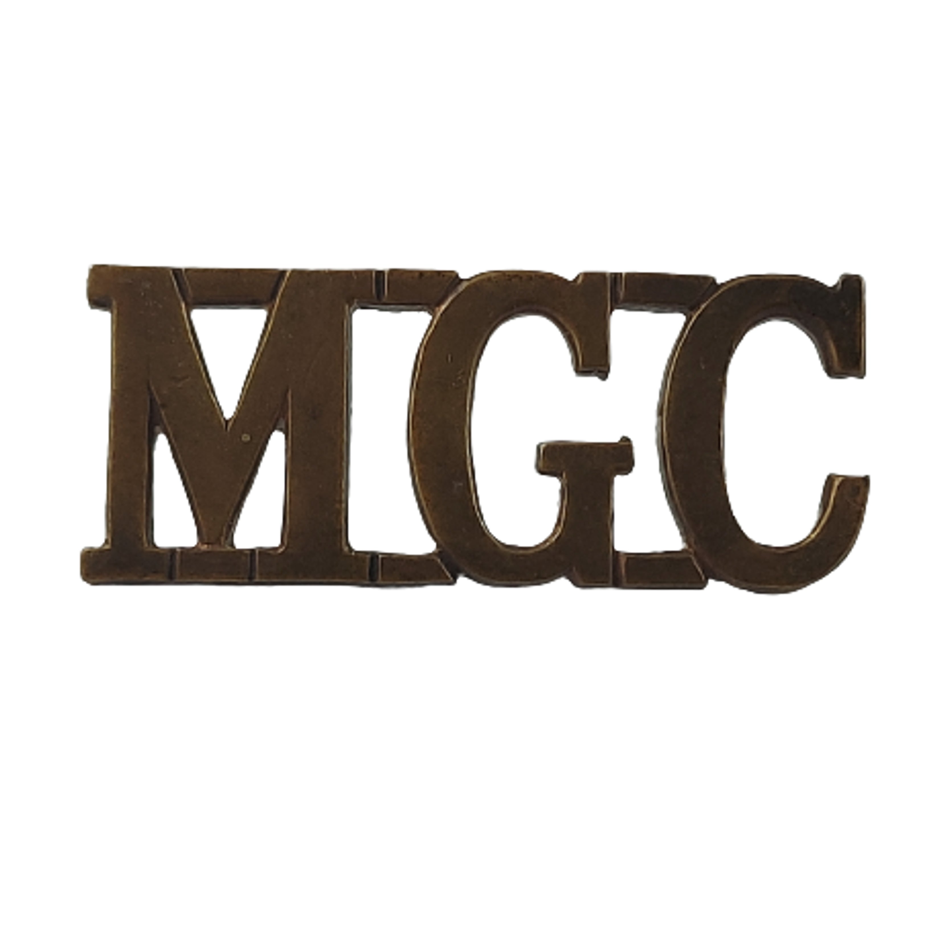 WW1 MGC Machine Gun Corps Brass Shoulder Title Gaunt London – Canadian ...