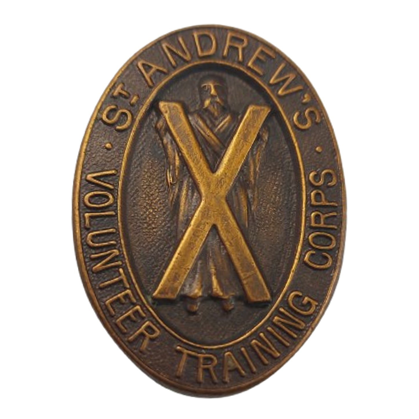 WW1 British St. Andrew's Volunteer Training Corps Button Hole Badge.