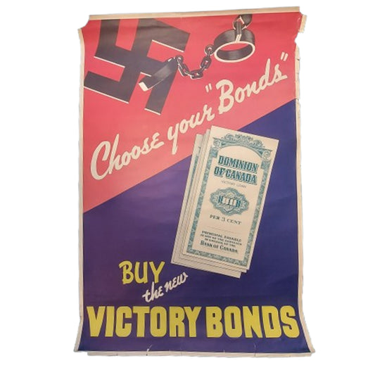 WW2 Canadian Victory Bonds Poster - Choose Your Bonds