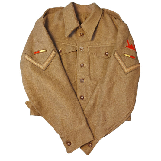 WW2 British 53rd Welsh Division-Royal Armored Corps Battle Tunic 1940