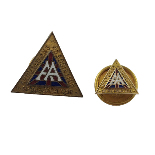 WW1 Canadian The Great War Amputations Association Badges -British Columbia