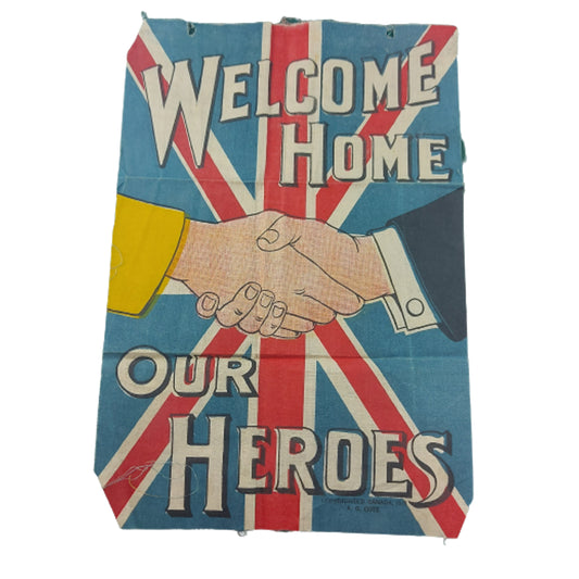 WW1 Canadian "Welcome Home Our Heroes" Banner