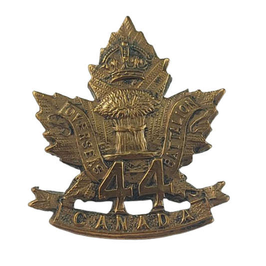 WW1 Canadian 44th Battalion Collar Badge Brandon Manitoba