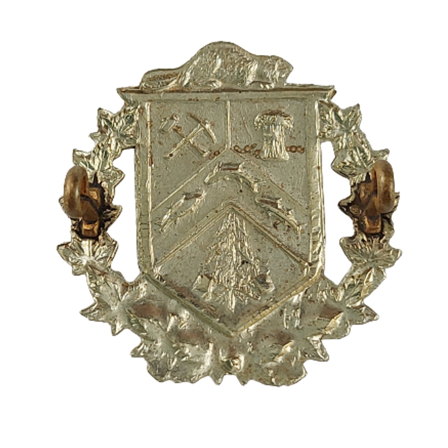 WW2 Canadian Three Rivers Regiment Collar Badge