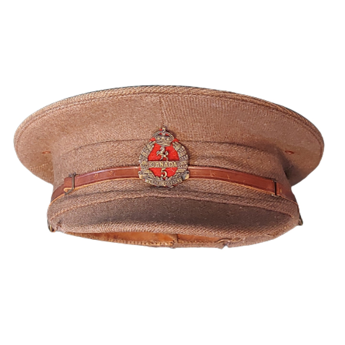 Named WW1 Photo And Field Service Cap -5th Western Cavalry