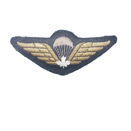 Canadian Forces Airborne Para White Leaf Mylar Jump Wing Insignia