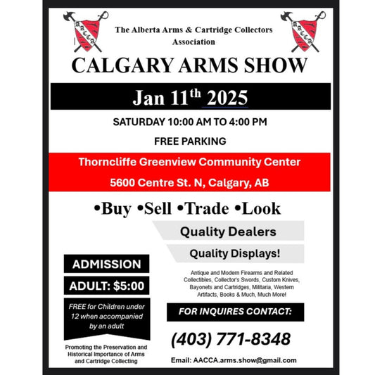 AACCA Calgary Gun Show Jan.11, 2025