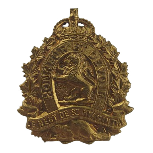 WW2 Canadian Le Regiment De St. Hyacinthe Cap Badge