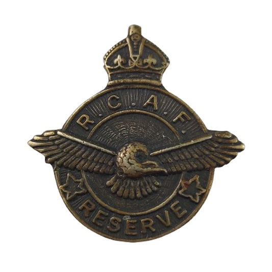 WW2 Canadian RCAF Royal Canadian Air Force Reserve Lapel Badge