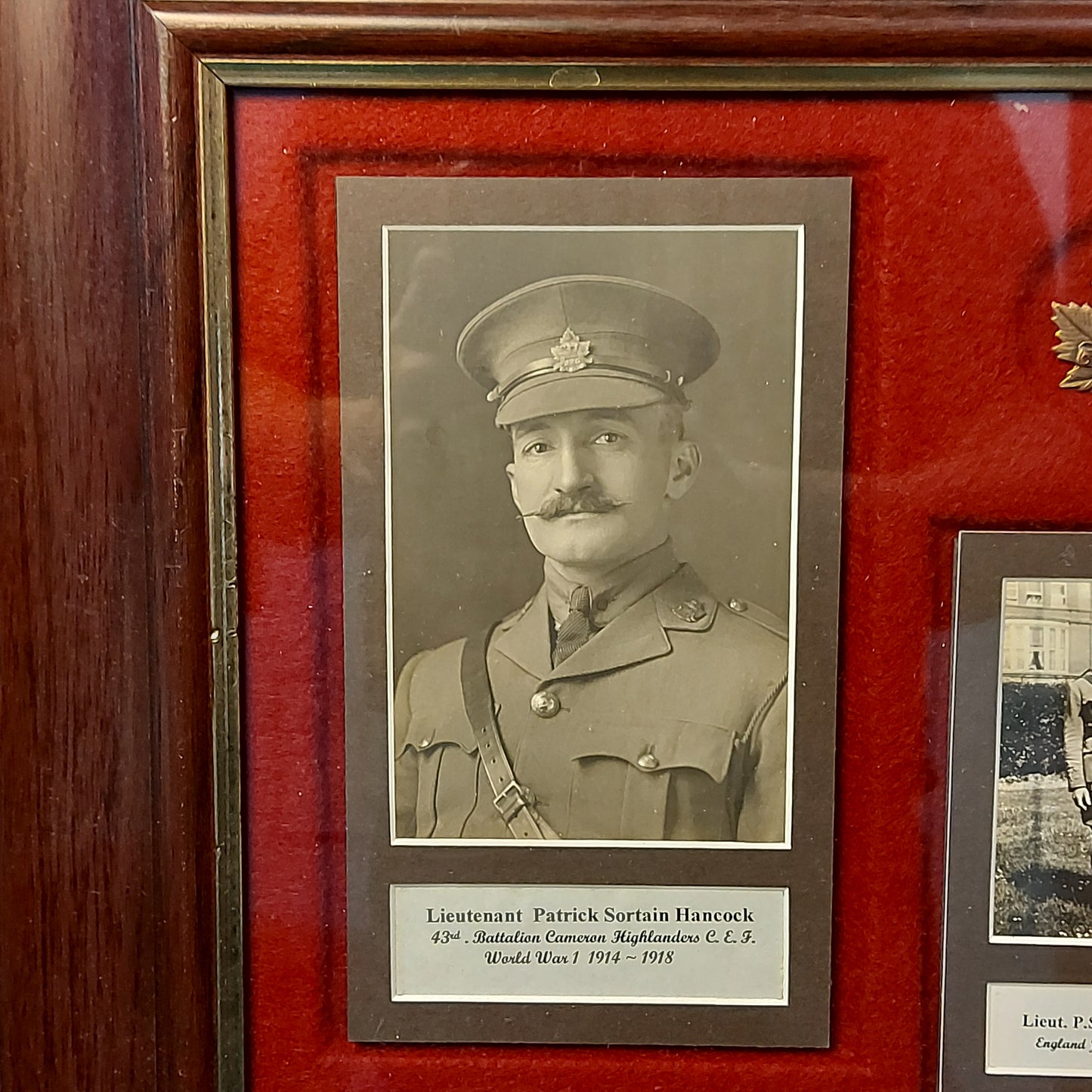 Framed WW1 Canadian Medal Pair With Photos And Research - 226th Battalion - 43rd Battalion Battle Of Passchendaele