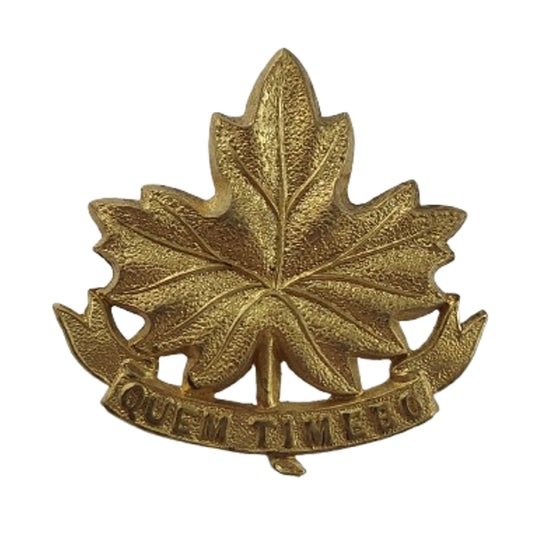 WW2 Canadian Regiment De Joliette Officer's Collar Badge Gaunt Montreal