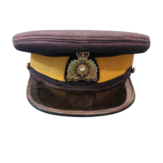 RCMP Royal Canadian Mounted Police Visor Cap With Badge