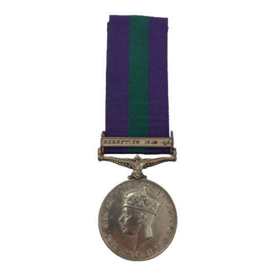 Post-WW2 British General Service Medal GSM With Palestine Bar -Argyll And Sutherland Highlanders