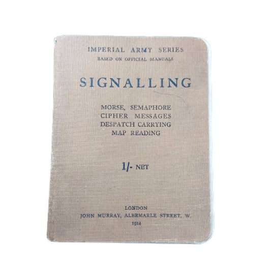 WW1 British-Canadian Signalling Manual 1914