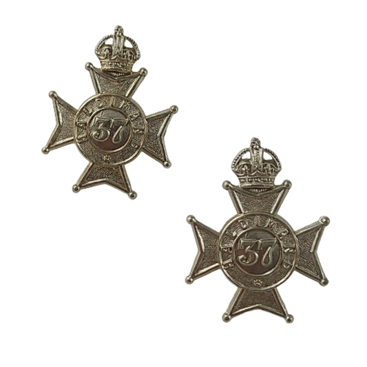 Edward VII 37th Haldimand Collar Badge Pair -Scully Montreal