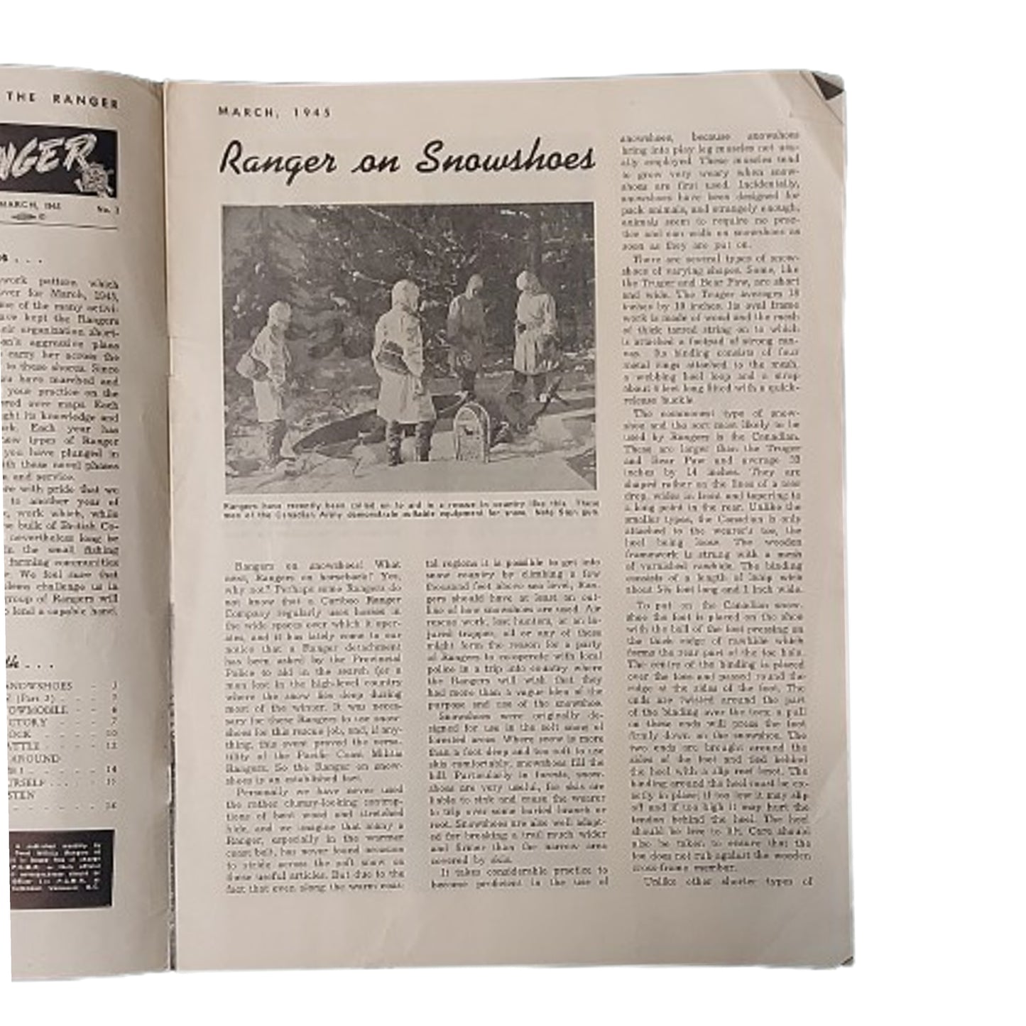 WW2 Canadian The Ranger PCMR Pacific Coast Mountain Rangers Publication March 1945