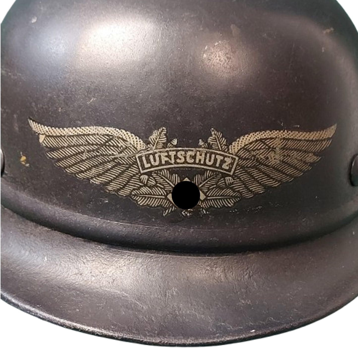 WW2 German M35 Luftschutz Beaded Combat Helmet